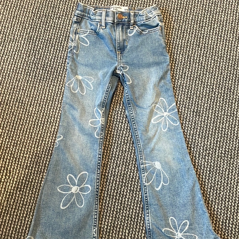 Abercrombie kids high rise flare jeans